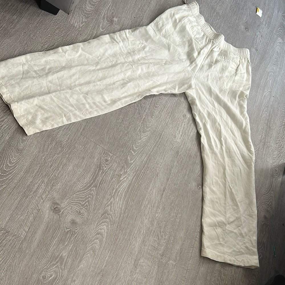 a new day Cream Sweatpants Versatile Cotton Joggers